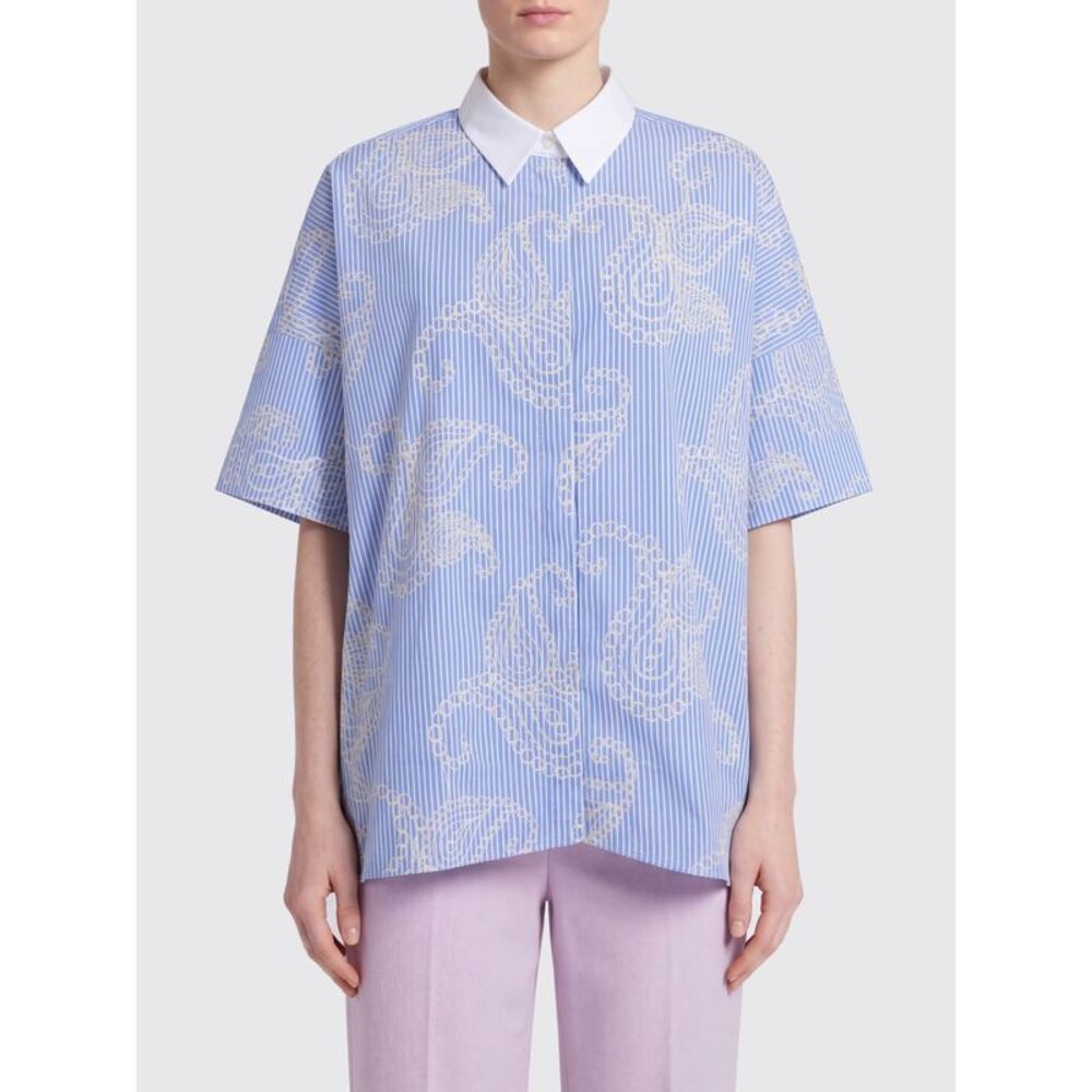 Fay Women Fay Casual Cotton Shirt With Paisley Print
